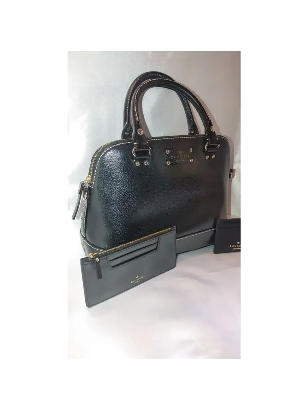 Kate Spade NY Crossbody Satchel Wallet & Card Holder 3-piece Set